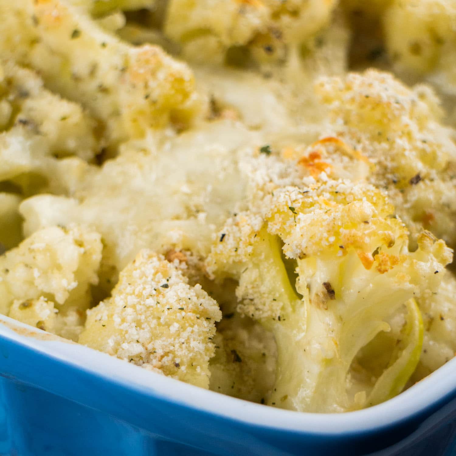 Make Ahead Cheesy Mozzarella Cauliflower Casserole in 4 Steps